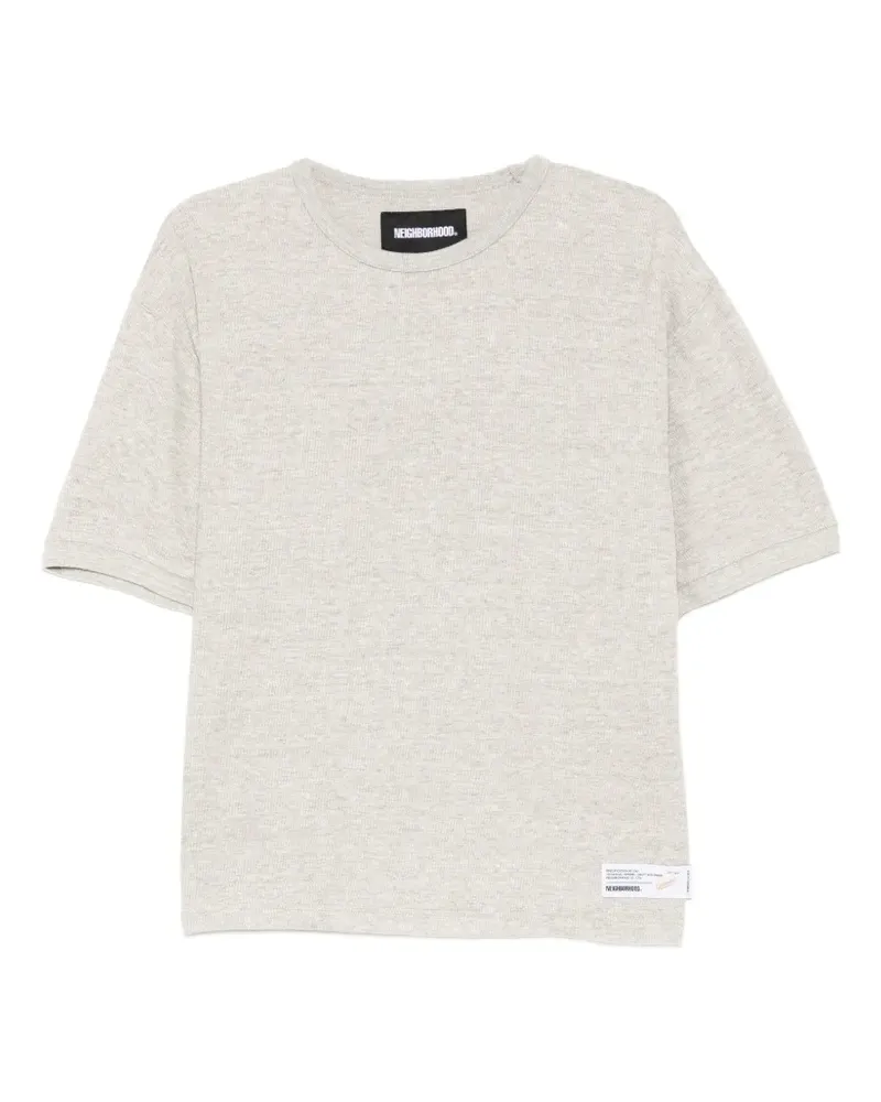 Neighborhood T-Shirt mit Logo-Patch - Grau Grau