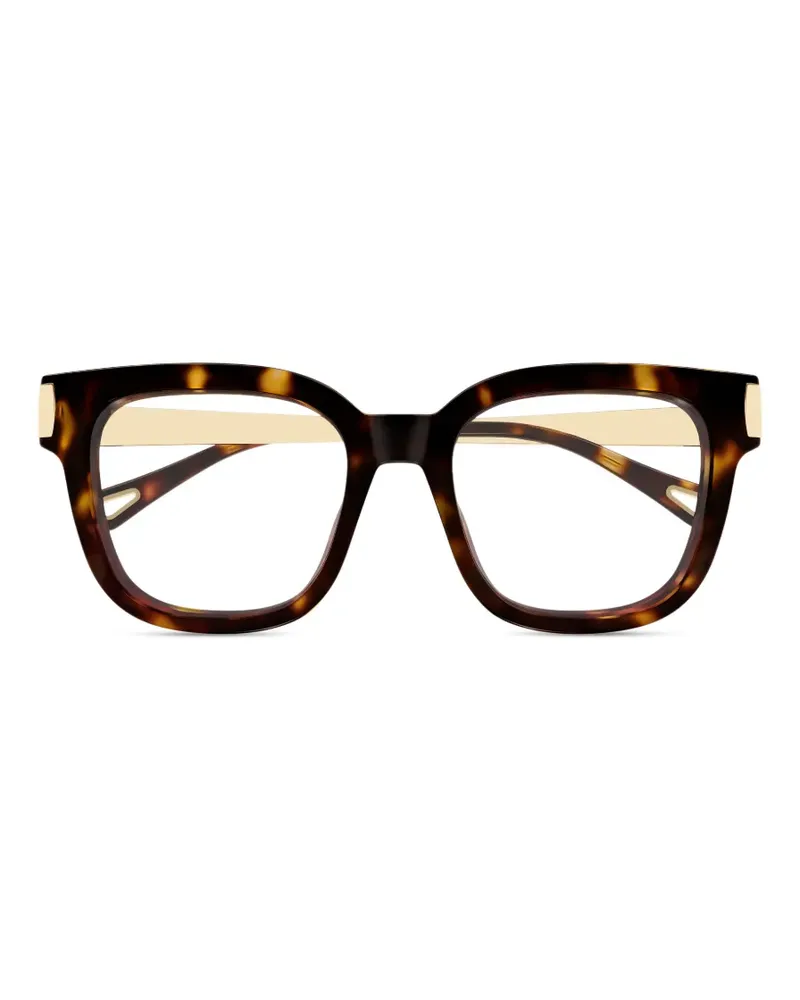 Chloé Brille mit eckigem Gestell - Braun Braun