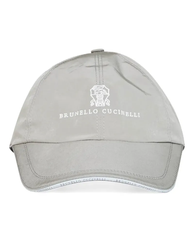Brunello Cucinelli embroidered Solomeo baseball cap - Grau Grau