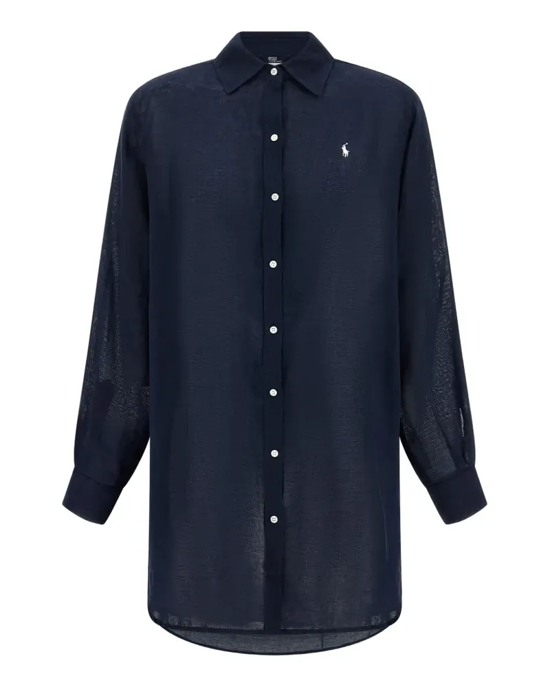 Ralph Lauren Hemd mit Logo-Stickerei - Blau Blau