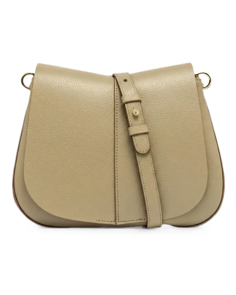 Gianni Chiarini medium Helena Round leather shoulder bag - Nude Nude
