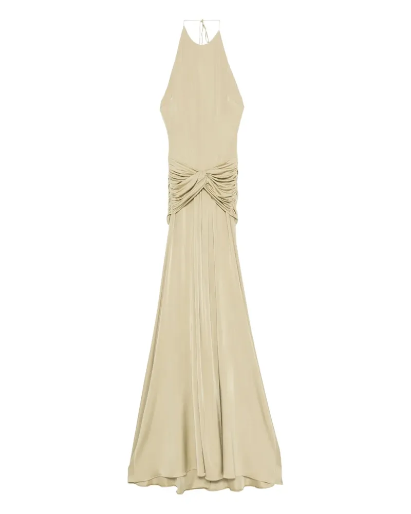 The New Arrivals Ilkyaz Ozel Euphorie Abendkleid mit Raffung - Nude Nude