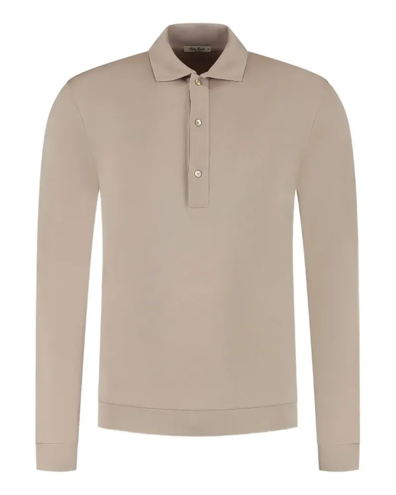 Stefan Brandt long-sleeve polo shirt - Nude Nude