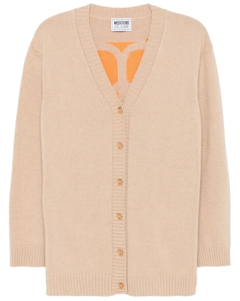 Moschino Peace & Love Cardigan - Nude Nude