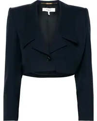 Chloé Einreihiger Cropped-Blazer Blau