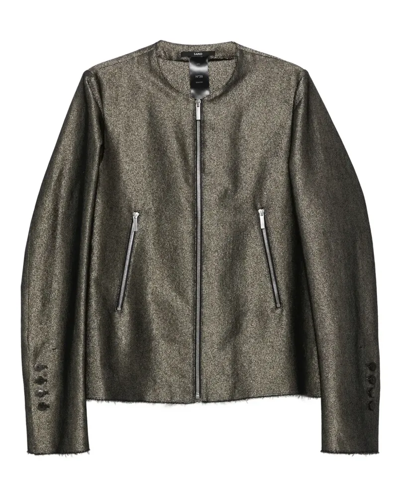 Sapio Jacke mit ausgefransten Kanten - Grau Grau