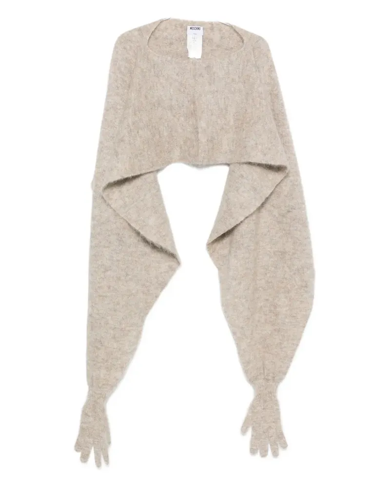 Moschino Gebürstetes Cape - Nude Nude