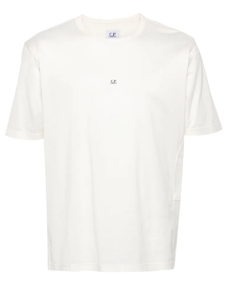 C.P. Company T-Shirt mit Logo-Print - Nude Nude