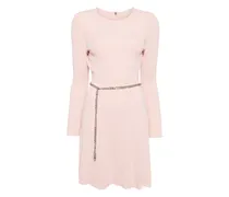 Kleid mit Kettengürtel - Rosa