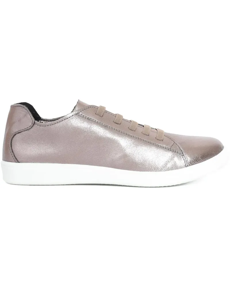 Sarah Chofakian Sneakers aus Leder - Silber Silber
