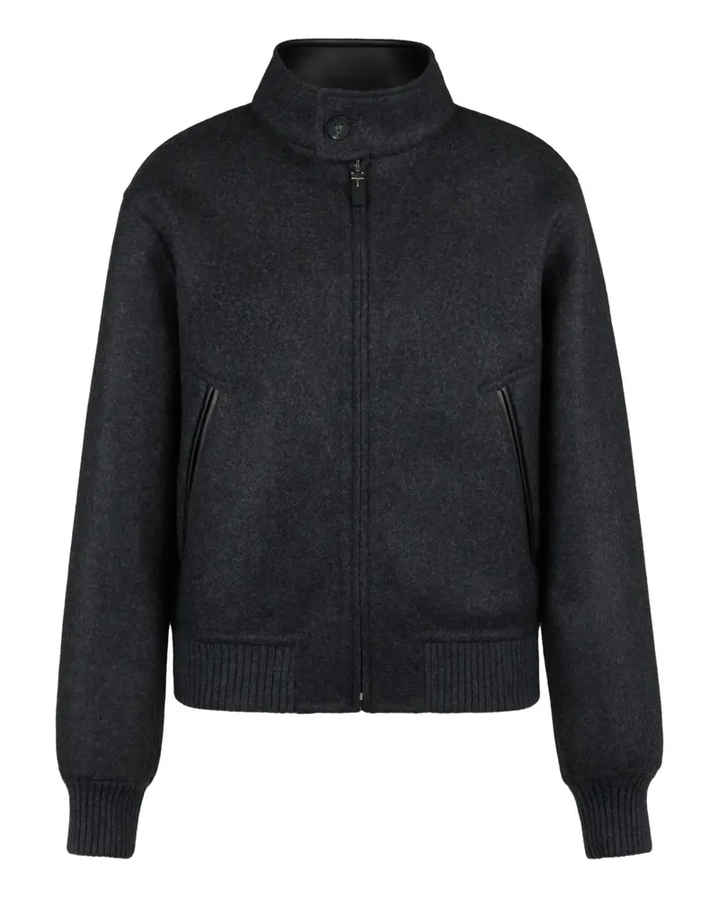 TOD'S Bomberjacke aus Wolle - Schwarz Schwarz