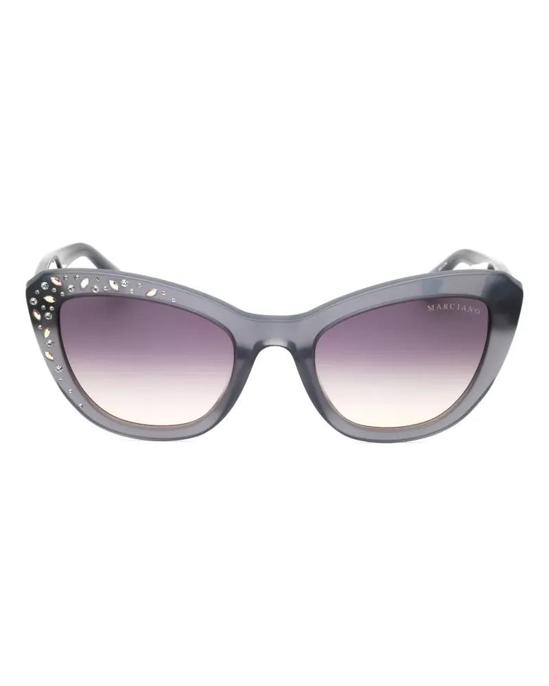 MARCIANO Los Angeles crystal-embellished cat-eye sunglasses - Grau Grau