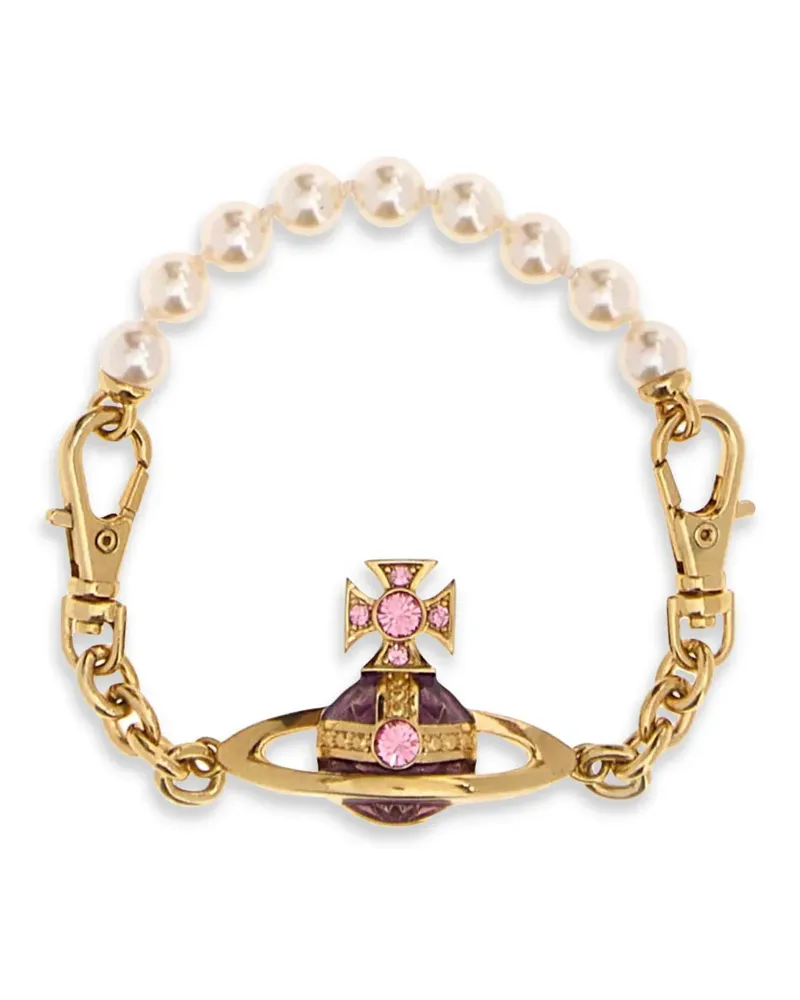 Vivienne Westwood Aida Bas Relief Armband - Gold Gold
