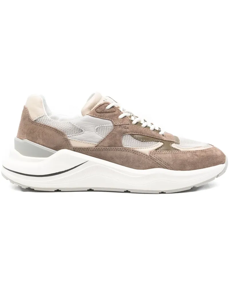 D.A.T.E. Sneakers mit Netzeinsätzen - Nude Nude