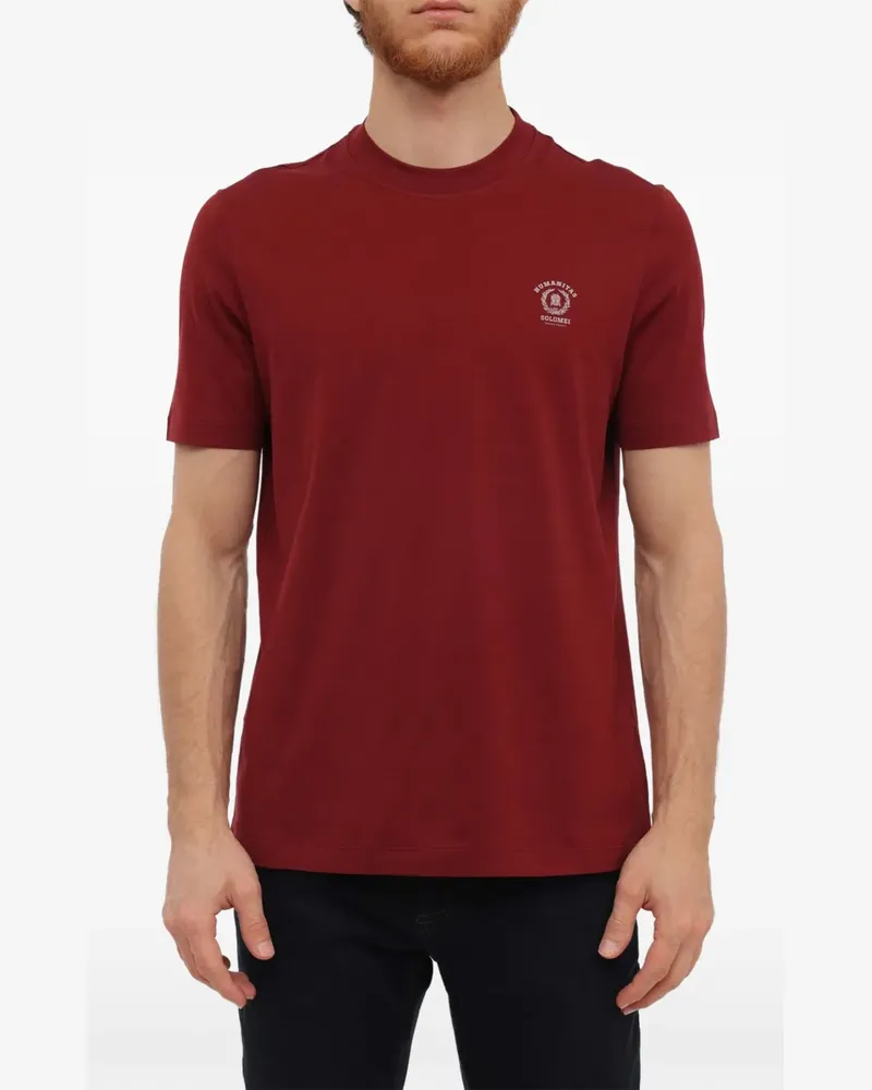 Brunello Cucinelli T-Shirt mit Logo-Print - Rot Rot