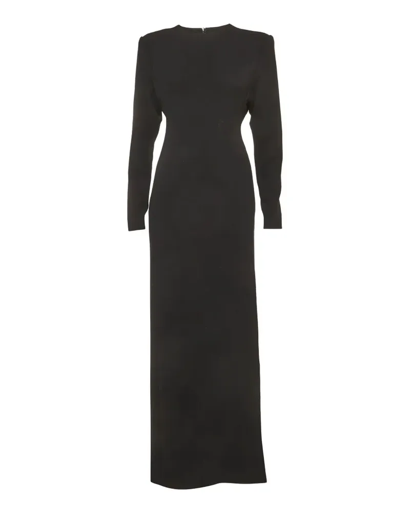 FourTwoFour on Fairfax crepe column dress - Schwarz Schwarz
