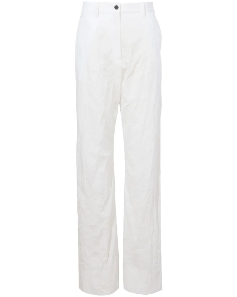 Proenza Schouler Popeline-Hose in Knitteroptik - Weiß Weiß