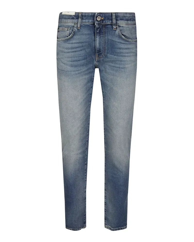 PT TORINO faded-effect whiskered jeans - Blau Blau