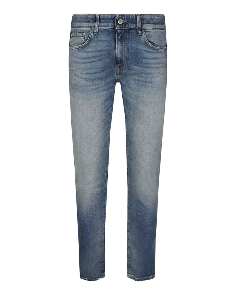 PT TORINO faded-effect whiskered jeans - Blau Blau