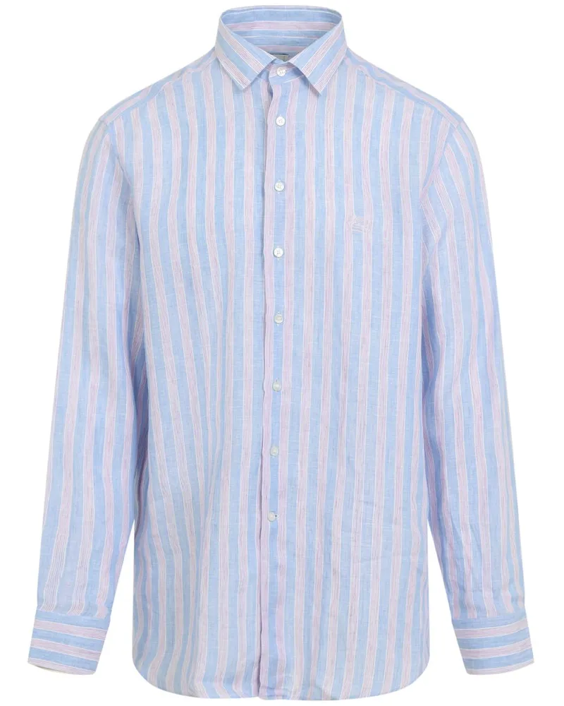 Etro Gestreiftes Hemd - Blau Blau