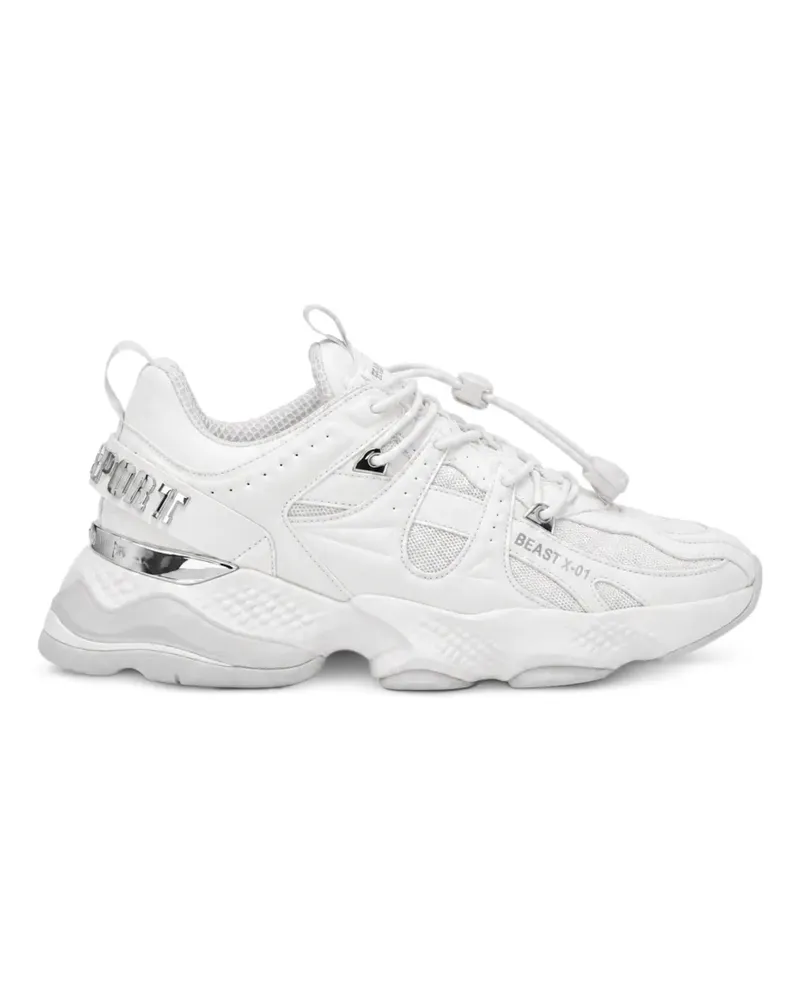 Philipp Plein Runner Beast X-01 Sneakers - Weiß Weiß