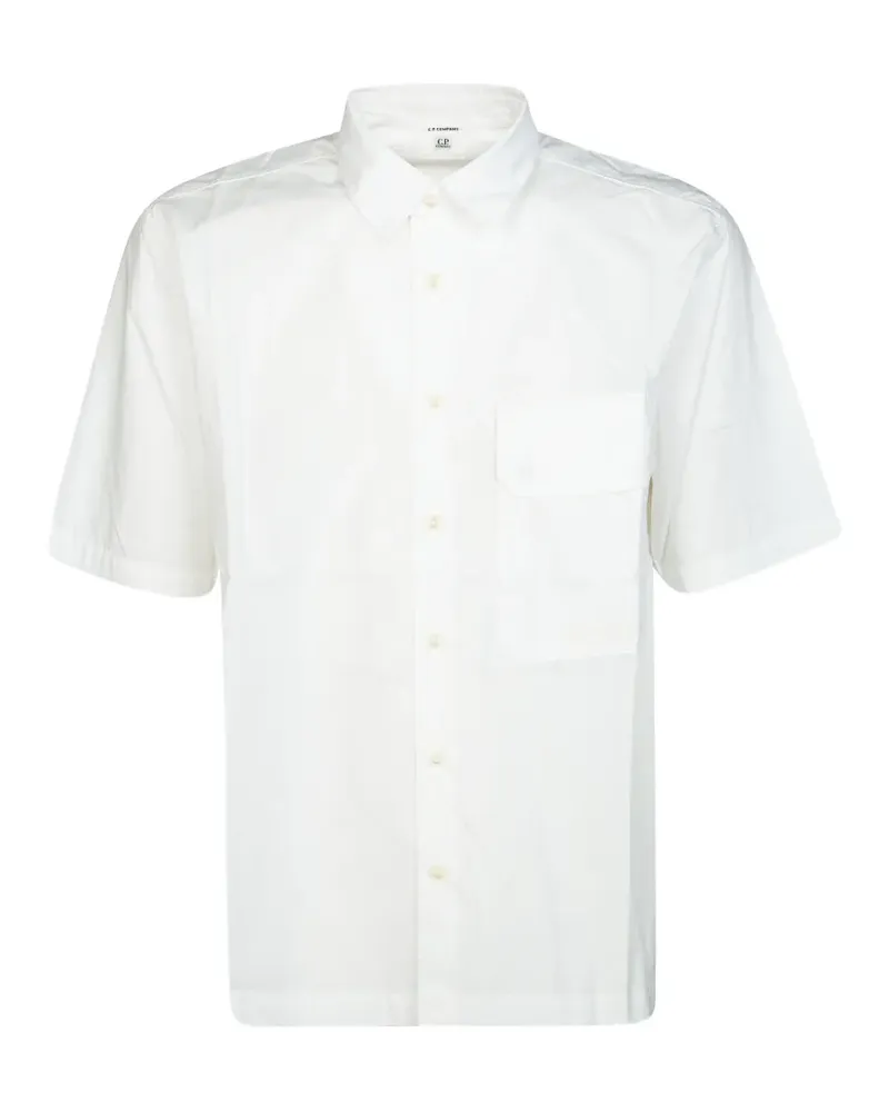 C.P. Company flap-pocket short-sleeve shirt - Weiß Weiß