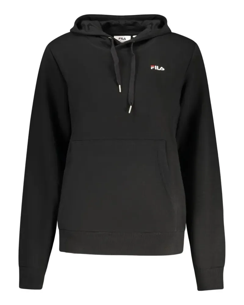 Fila logo-embroidered hoodie - Schwarz Schwarz
