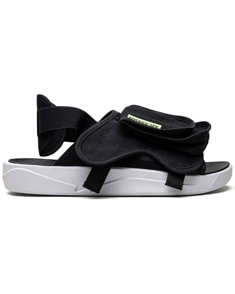 Jordan LS Ghost Green Pantoletten - Schwarz Schwarz