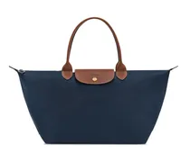 Le Pliage Schultertasche mit Lederdetails - Blau