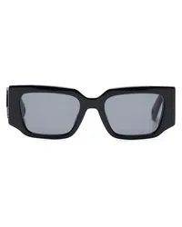 Lanvin Sonnenbrille mit eckigem Gestell Schwarz