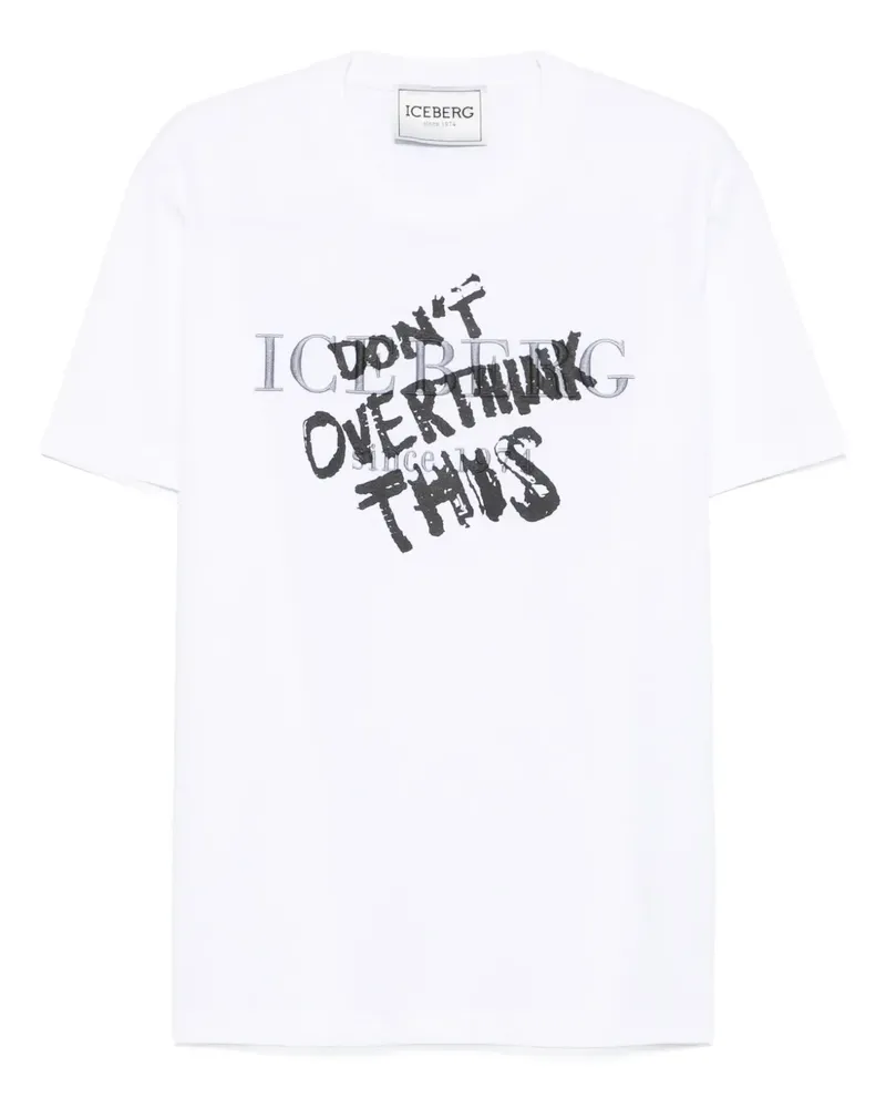Iceberg T-Shirt mit grafischem Print - Weiß Weiß