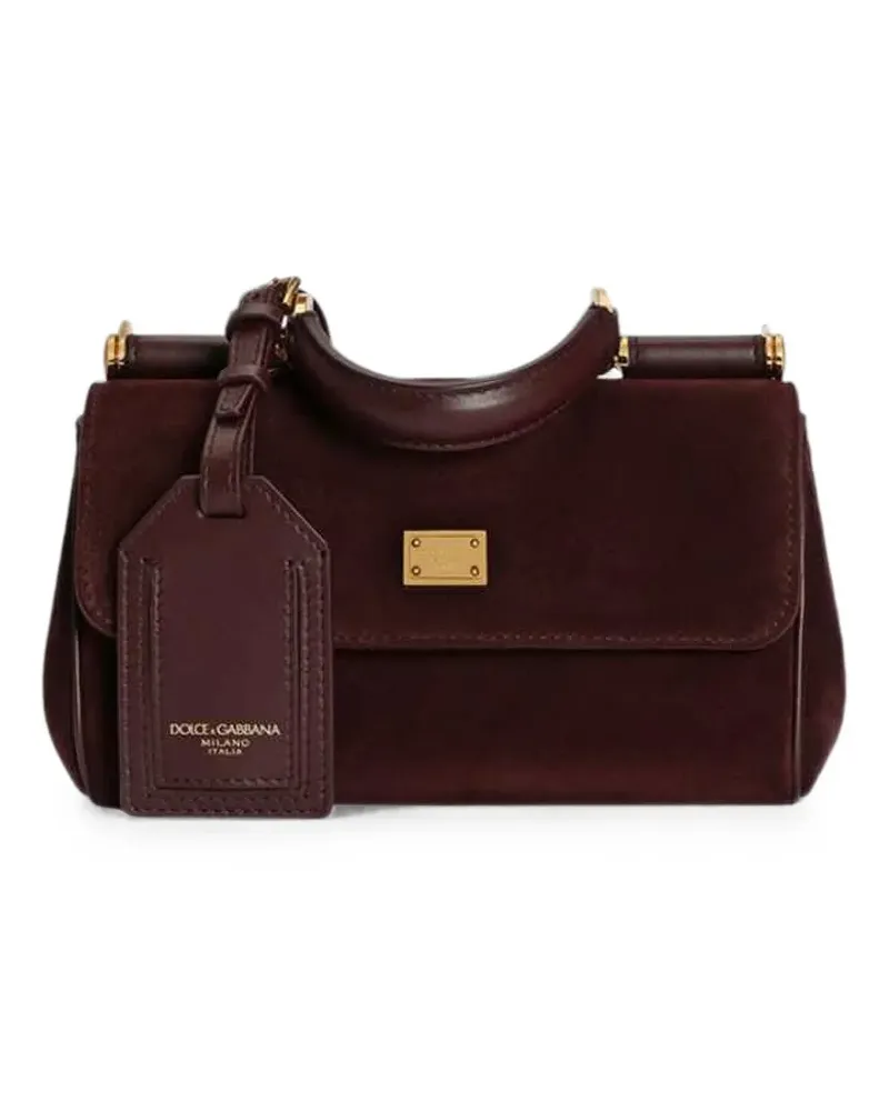 Dolce & Gabbana Mini My Sicily Handtasche aus Leder - Rot Rot