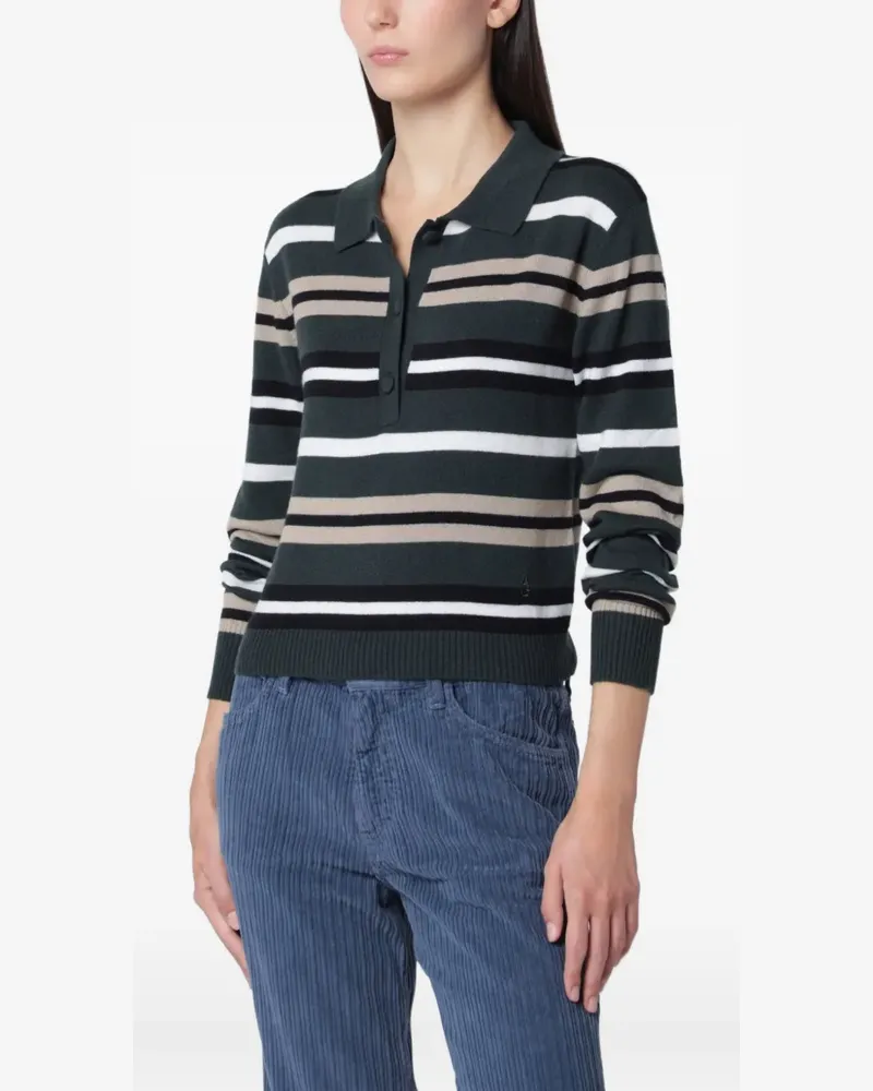 Alexandra Golovanoff Anna Light striped polo shirt - Grün Grün