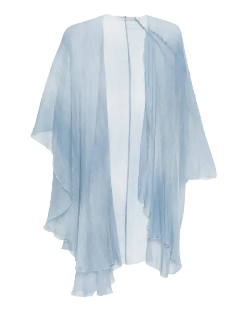 Ermanno Scervino draped cape - Blau Blau