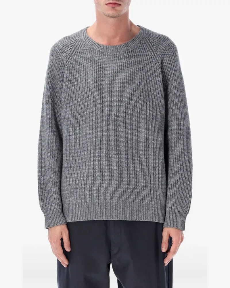 Corridor Gerippter Pullover - Grau Grau