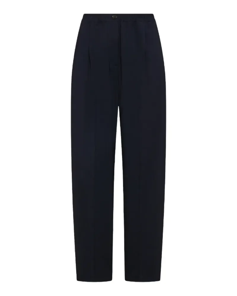 Seventy elasticated pleated trousers - Blau Blau