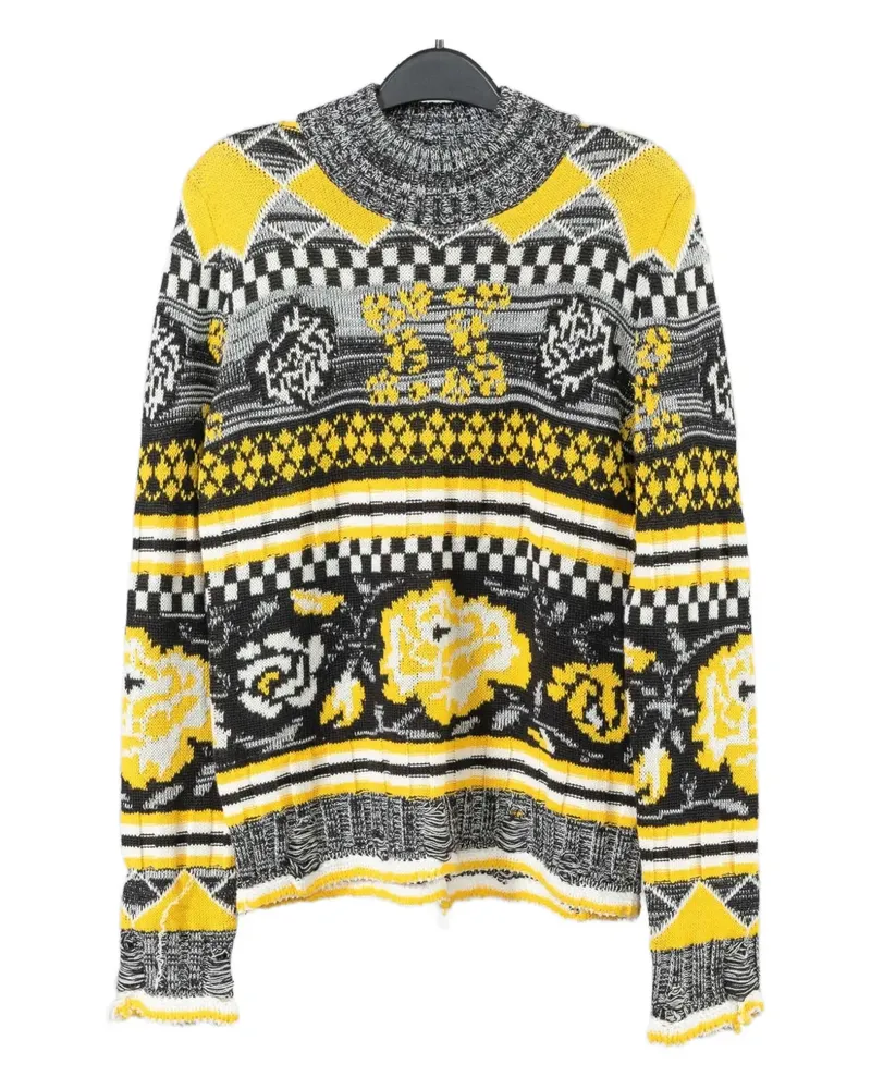 MSGM patterned sweater - Schwarz Schwarz