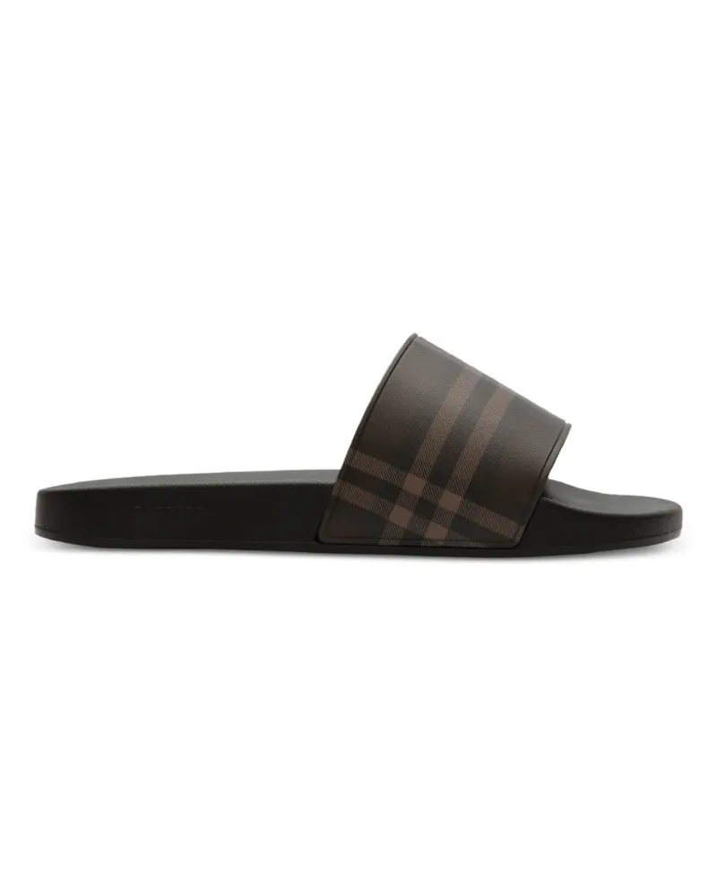 Burberry Pantoletten mit Check - Braun Braun
