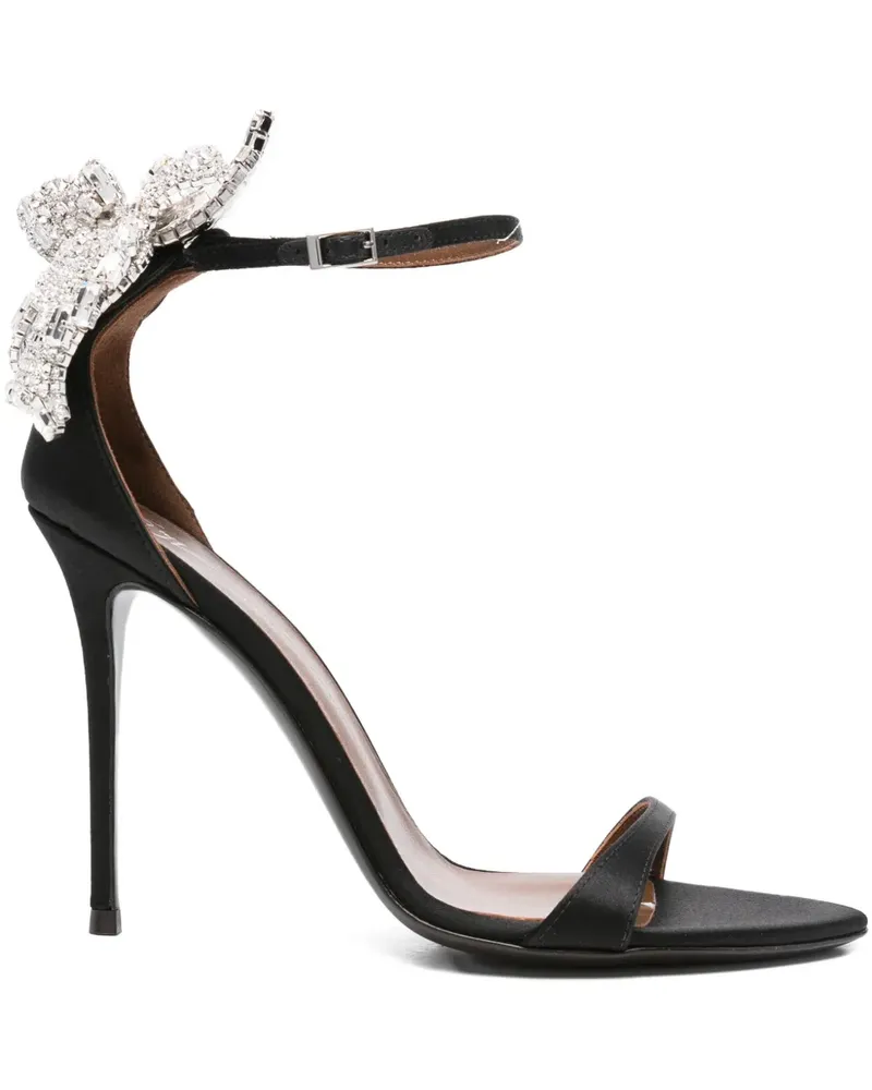 Giuseppe Zanotti Sandalen mit verziertem Absatz 100mm - Schwarz Schwarz