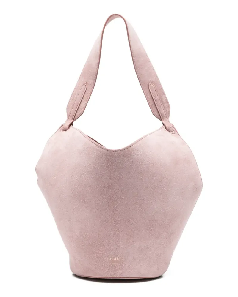 KHAITE Lotus textured tote bag - Rosa Rosa
