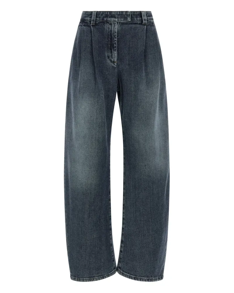 Brunello Cucinelli Jeans mit Falten - Blau Blau