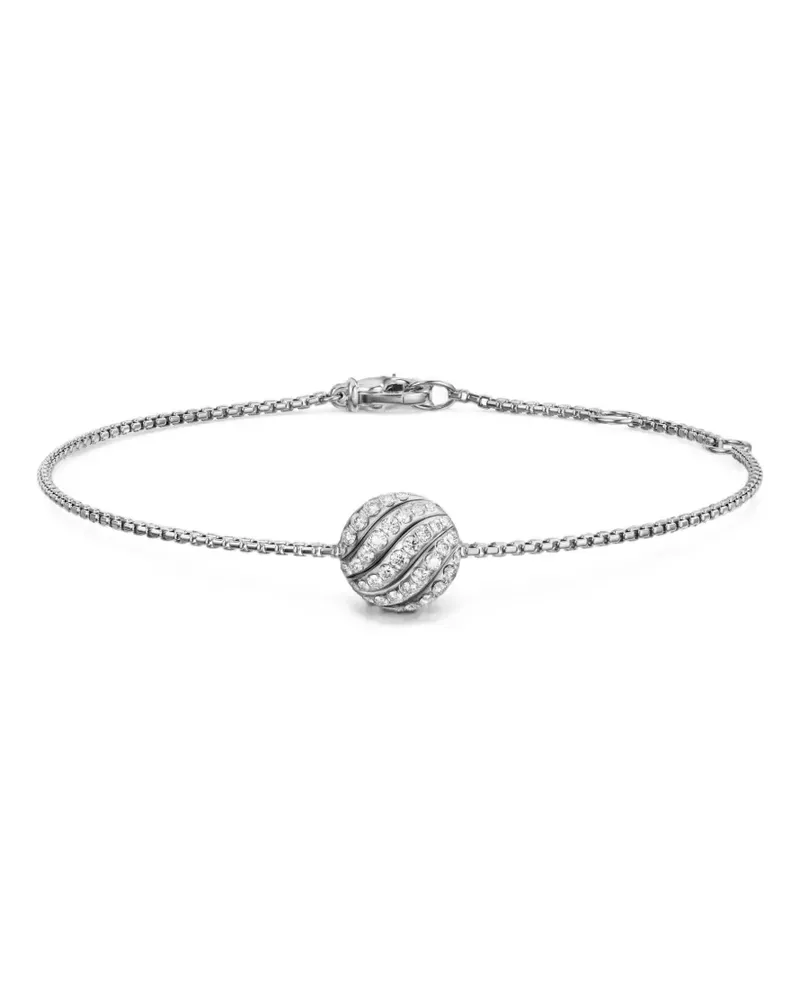 David Yurman Sculpted Cable Armband mit Diamant - Silber Silber