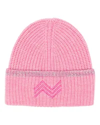 Missoni Beanie mit Logo-Stickerei Rosa