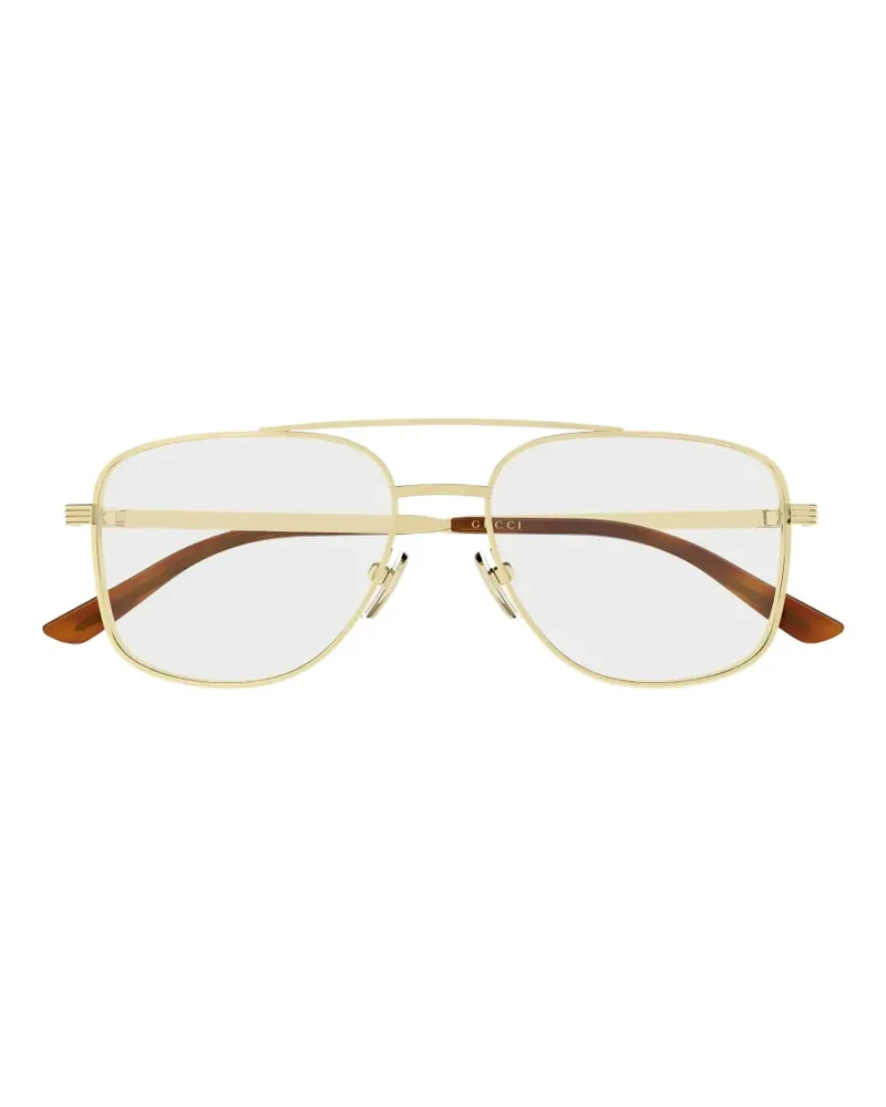Gucci Klassische Pilotenbrille - Gold Gold
