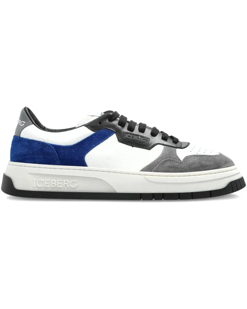 Iceberg Clock V2 Sneakers mit Einsätzen - Weiß Weiß