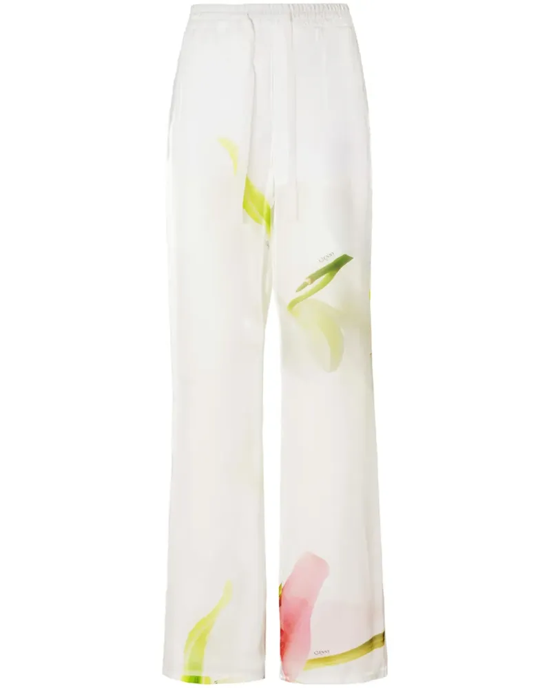 Genny Palazzohose mit Kordelzug - Weiß Weiß