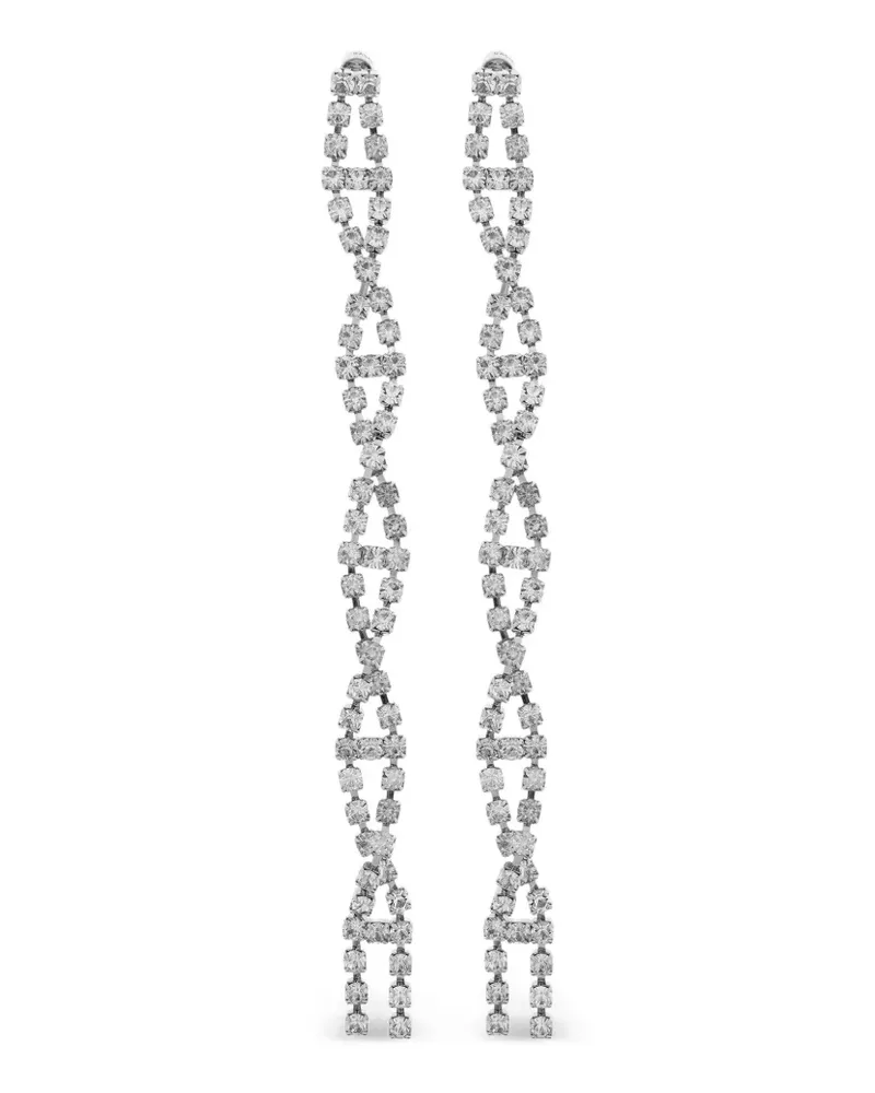 Balenciaga Riviera Ohrringe mit Kristallen - Silber Silber