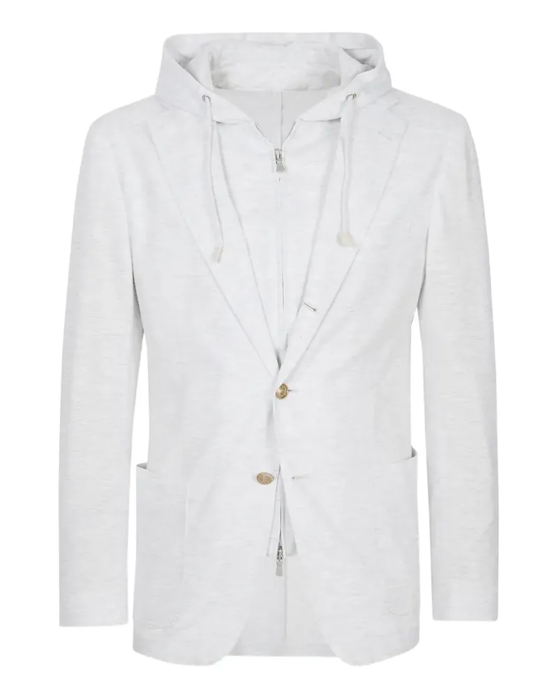 Eleventy hooded single-breasted jacket - Grau Grau