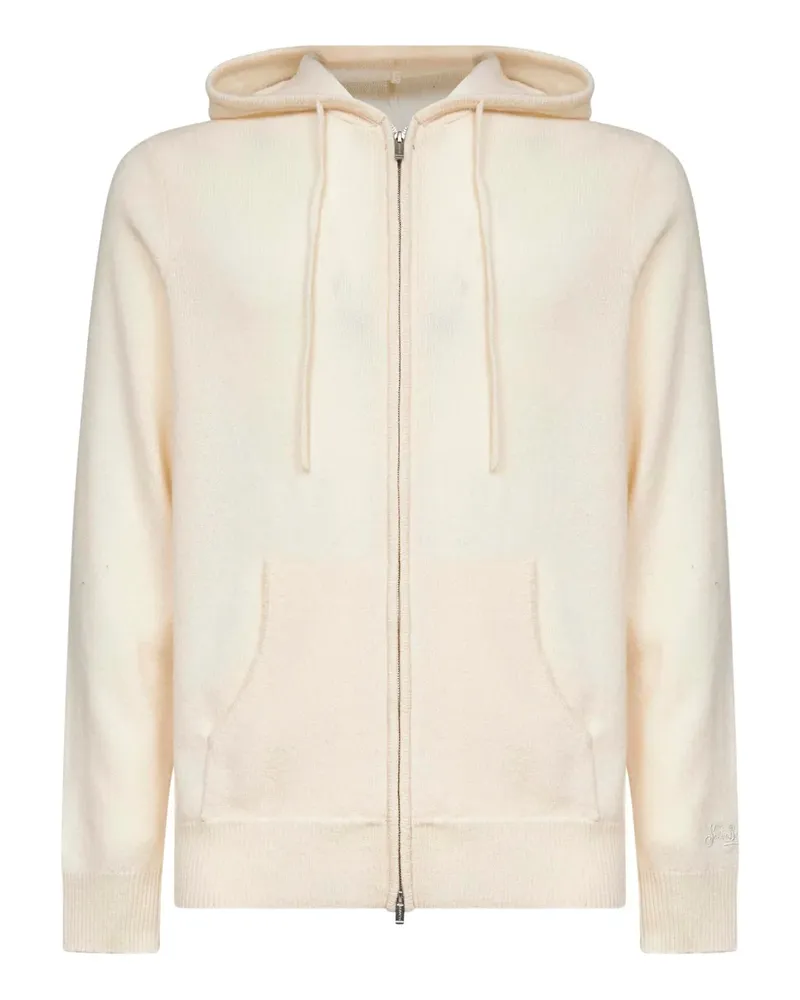 MC2 Saint Barth Kordelzug-Kapuzenjacke mit Kängurutasche - Nude Nude