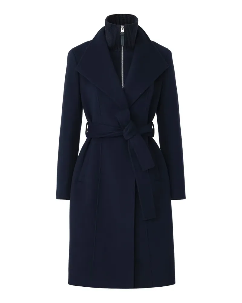 Mackage Norita-ZZ belted wool coat - Blau Blau